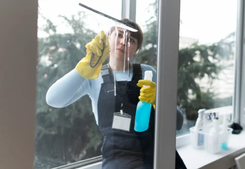Nettoyage de vitres intérieures et extérieures à Courcy
